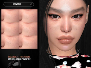 Sims 4 — IMF Freckles N.24 by IzzieMcFire — - Stand alone item with thumbnail - 6 colors - All ages and genders - HQ