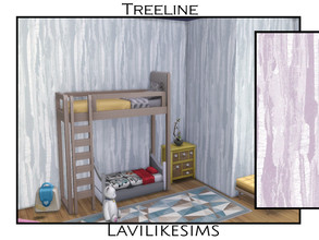 Sims 4 — Tree Line by lavilikesims — A muralesque treeline wallpaper. Base Game Friendly.