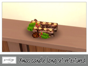 Sims 4 — Xmas candle long set by so87g — cost: 100$, you can find it in lights - light (table) NEW features of the