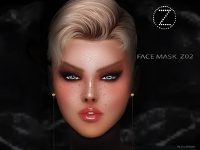 Sims 4 — FACE MASK Z02 by ZENX — -Base Game -All Age -For Female -4 colors -Works with all of skins -Compatible with HQ
