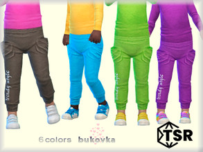 Sims 4 — Pants Trendy Style  by bukovka — Pants for babies /boy/, installed autonomously, my modified mesh is included.