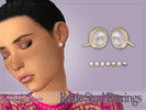 Sims 4 — Roxie Stud Earrings by SunflowerPetalsCC — A pair of pearl stud earrings in 10 swatches.