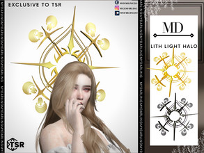 Sims 4 — Lith Light Halo Adult by Mydarling20 — new mesh base game compatible all lods all maps 5 colors