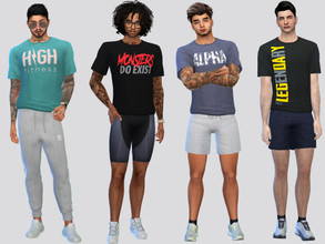 Sims 4 — Fitness Tees by McLayneSims — TSR EXCLUSIVE Standalone item 7 Swatches MESH by Me NO RECOLORING Please don't