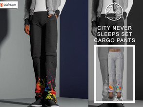 Sims 4 — [PATREON] City Never Sleeps - Cargo Pants *Early Access* by Camuflaje — * New mesh * Compatible with the base