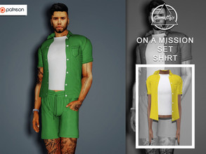 Sims 4 — [PATREON] On A Mission Set - Shirt *Early Access* by Camuflaje — * New mesh * Compatible with the base game * HQ