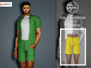 Sims 4 — [PATREON] On A Mission Set - Shorts *Early Access* by Camuflaje — * New mesh * Compatible with the base game *