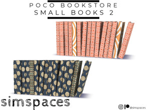 Sims 4 — Poco Bookstore - small books 2 by simspaces — Part of the Poco Bookstore set: fill up those bookstore shelves