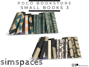 Sims 4 — Poco Bookstore - small books 3 by simspaces — Part of the Poco Bookstore set: fill up those bookstore shelves