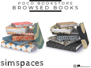 Sims 4 — Poco Bookstore - browsed books by simspaces — Part of the Poco Bookstore set: you can tell a lot about a person