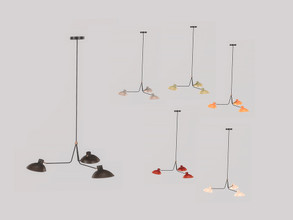 Sims 4 — Kitchen Jacey Ceiling Lamp Long by ung999 — Kitchen Jacey Ceiling Lamp Long Color Options : 6