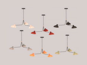 Sims 4 — Kitchen Jacey Ceiling Lamp Short by ung999 — Kitchen Jacey Ceiling Lamp Short Color Options : 6