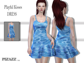 Sims 4 — Playful Kisses Dress by pizazz — Playful Kisses Dress for your sims 4 games. The dress is stylish and modern.
