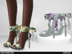 Sims 4 — 892- Print High Heels by ShakeProductions — Shoes/High Heels New Mesh All LODs Handpainted 8 Colors