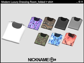 Sims 4 — Modern Luxury Dressing Room_folded t-shirt by NICKNAME_sims4 — 8 package files. -Modern Luxury Dressing