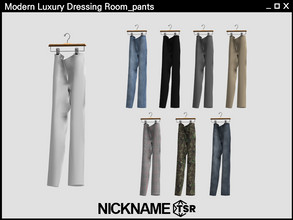Sims 4 — Modern Luxury Dressing Room_pants by NICKNAME_sims4 — 8 package files. -Modern Luxury Dressing Room_folded