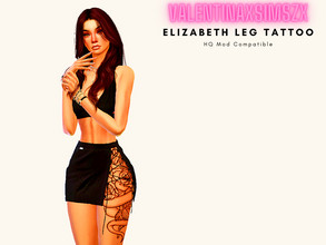 Sims 4 — Elizabeth Leg Tattoo by bremarie1007_ — *HQ Mod Compatible