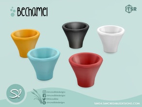 Sims 4 — Bechamel Vase 2 by SIMcredible! — by SIMcredibledesigns.com available at TSR 5 colors variations