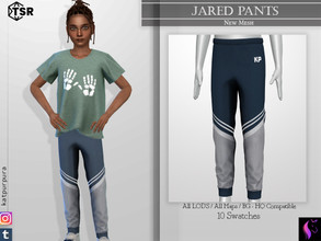Sims 4 — Jared Pants by KaTPurpura — Cotton sports pants for boys