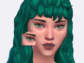 Sims 4 — Mermaid Eyeshadow by Sagittariah — base game compatible 5 swatch properly tagged enabled for all occults