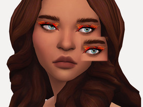 Sims 4 — Fire Fairy Eyeliner by Sagittariah — base game compatible 4 swatch properly tagged enabled for all occults