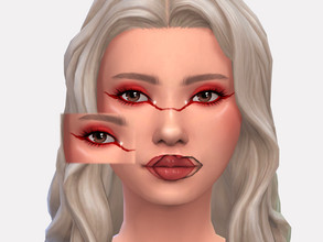Sims 4 — Axie Eyeliner by Sagittariah — base game compatible 3 swatch properly tagged enabled for all occults disabled