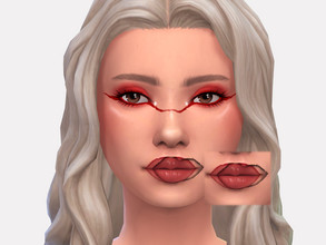 Sims 4 — Illusion Lipgloss by Sagittariah — base game compatible 3 swatch properly tagged enabled for all occults