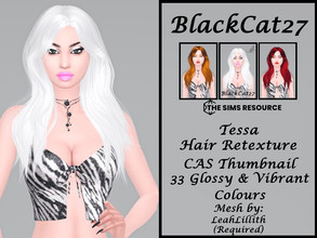 Sims 4 — LeahLillith Tessa Hair Retexture (MESH NEEDED) by BlackCat27 — A long casual hairstyle, mesh by LeahLillith. 33