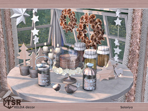 Sims 4 — Kelda Decor by soloriya — A set of decorative objects for any rooms. Includes 9 objects: --bird, --cake, --deer