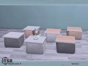 Sims 4 — Kelda Part Two. Coffee Table by soloriya — Coffee table. Part of Kelda Part Two set. 6 color variations.