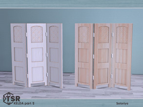 Sims 4 — Kelda Part Two. Divider by soloriya — Wooden divider. Part of Kelda Part Two set. 2 color variations. Category: