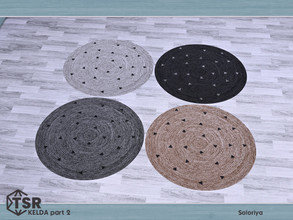 Sims 4 — Kelda Part Two. Rug by soloriya — Round rug. Part of Kelda Part Two set. 4 color variations. Category: