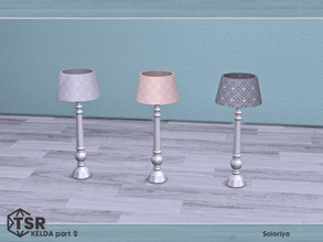 Sims 4 — Kelda Part Two. Table Light, v2 by soloriya — Table light. Part of Kelda Part Two set. 3 color variations.