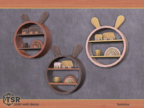 Sims 4 — Leah Wall Decor. Round Decorative Shelf, v1 by soloriya — Decorative shelf with decor. Part of Leah Wall Decor