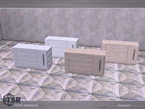 Sims 4 — Tove Bedroom. Dresser, v1 by soloriya — Dresser, version one. Part of Tove Bedroom. 4 color variations.