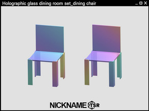 Sims 4 — Holographic glass dining room set_dining chair by NICKNAME_sims4 — Holographic glass dining room set 11 package