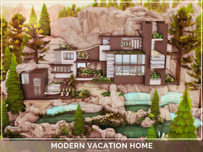 Sims 4 — Modern Vacation Home - NO CC by Mini_Simmer — This a modern rental home containing 4 Bedrooms and 2 bathrooms