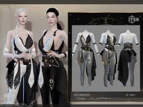 Sims 4 —  ALHENA OUTFIT by DanSimsFantasy — Outfit inspired by the constellation of Gemini. Includes bracelets. Samples: