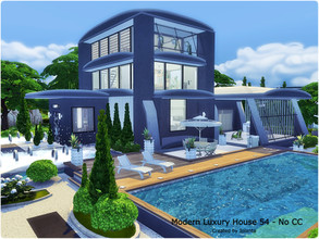 Sims 4 — Modern Luxury House 54 - No CC by jolanta2 — This house will be a wonderful place for your Sim family. Includes: