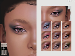 Sims 4 — Eyeshadow N62 V2 Glitter Version by cosimetic — - Female. ( Teen to elder ) - 10swatches - You can find it in