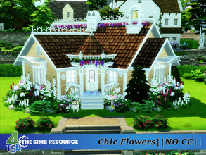 Sims 4 — Chic Flowers by Bozena — The house is located in the Terra Finchwick . - Henford -on-Bagley. Lot: 20 x 20 Value: