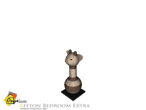 Sims 4 — Affton Wooden Giraffe Toy Decor by Onyxium — Onyxium@TSR Design Workshop Kids Room Collection | Belong To The