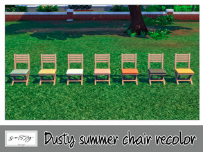 Sims 4 — Dusty Summer chair by so87g — cost: 70$, 7 colors, you can find it in comfort -chair All my preview screenshots