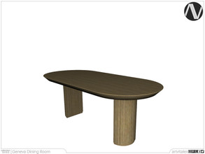 Sims 4 — Geneva Dining Table by ArtVitalex — Dining Room Collection | All rights reserved | Belong to 2022 ArtVitalex@TSR