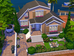 Sims 4 — Family Home no CC  by Flubs79 — here is a cozy family house for your Sims it has 2 bed and 2 bathrooms the size