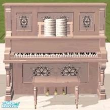Sims 2 — Winter Ice Piano by stestany — Recolor of the Maxis Piano