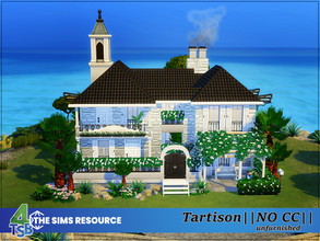 Sims 4 — Tartison by Bozena — The house is located in the Tartosa . Unfurnished Lot: 20 x 20 Value: $ 32 405 Lot type: