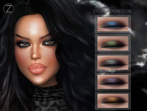 Sims 4 — EYESHADOW Z108 by ZENX — -Base Game -All Age -For Female -5 colors -Works with all of skins -Compatible with HQ