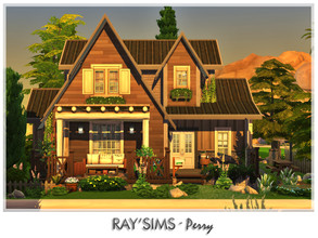 Sims 4 — Perry by Ray_Sims — This house fully furnished and decorated, without custom content. This house has 2 bedroom
