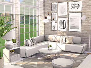 Sims 4 — Monica Living - CC  by Flubs79 — here is a light and airy living room for your Sims 